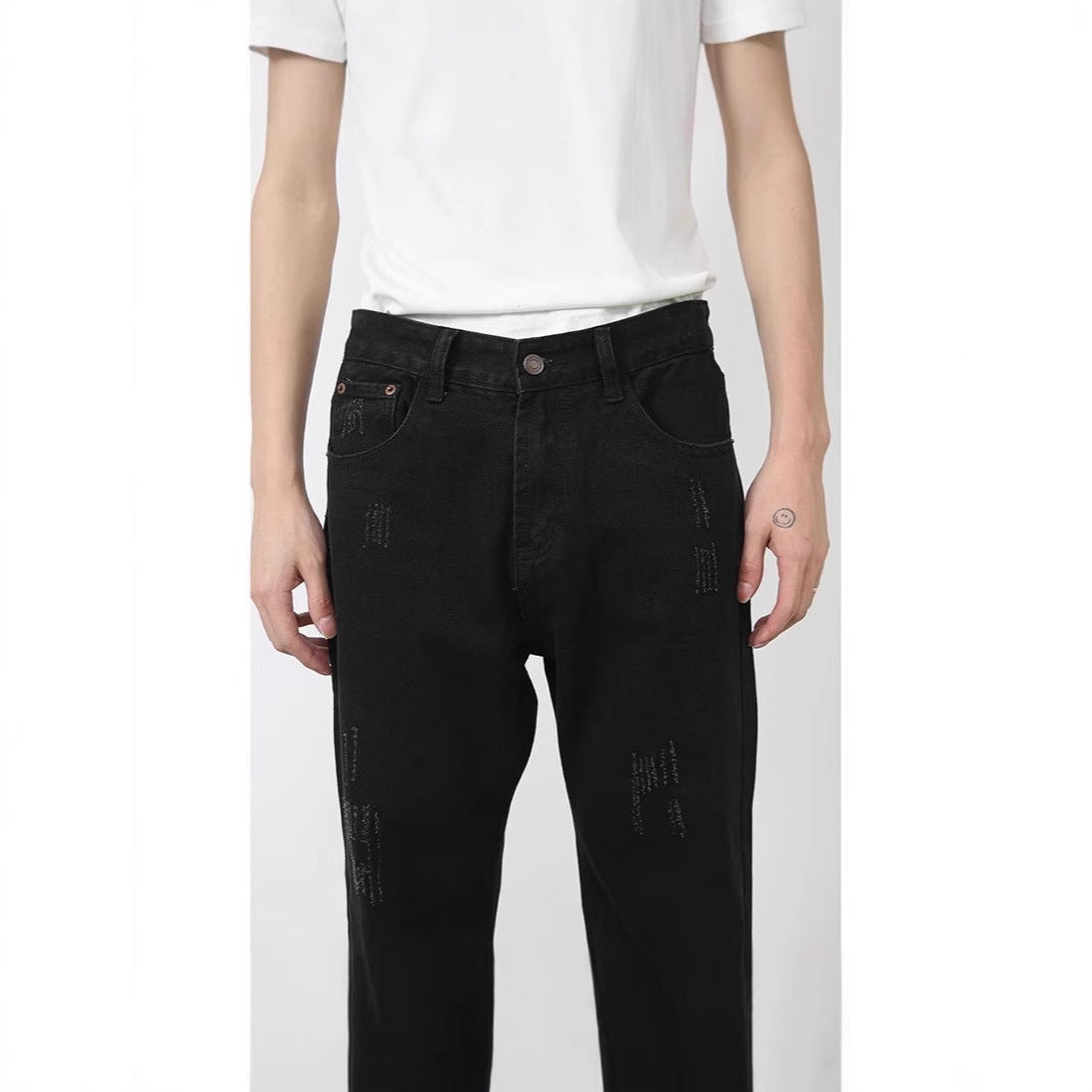 Herren Weitgeschnittene Denim-Hose Echoarchiv