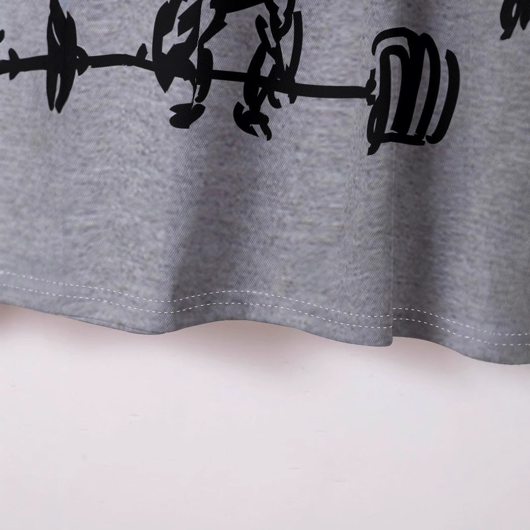 Herren Sportliches Poloshirt mit kreativem Motivdruck Echoarchiv