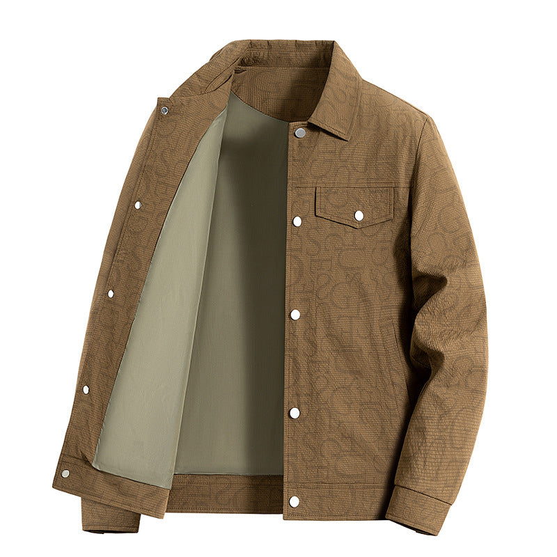 Herren Geprägte Overshirtjacke – Taviero