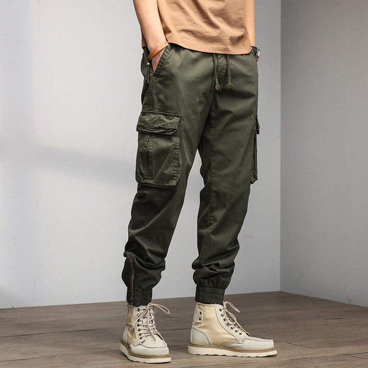 Herren Cargo-Hose mit elastischem Bund und multifunktionalen Taschen Echoarchiv 1758210500