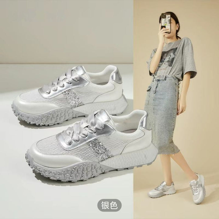 Damen Sportliche Sneakers mit glitzernden Akzenten und futuristischem Design Echo Archiv
