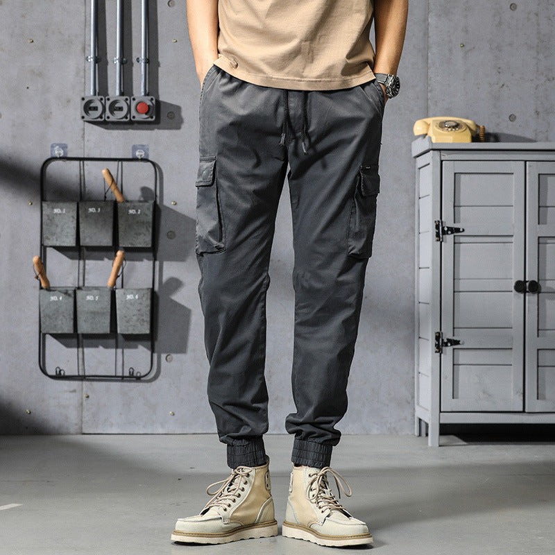 Herren Funktionale Cargo-Joggerhose mit elastischem Komfortbund, großzügigen Klapp-Utility-Taschen und gerippten Knöcheln Echo Archiv
