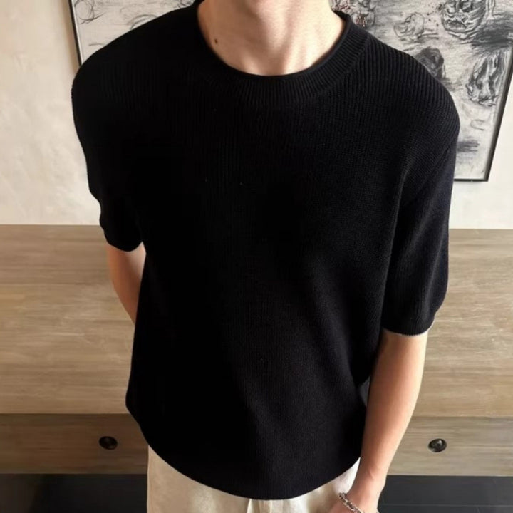 Herren Kurzarm Strickoberteil Echo Archiv