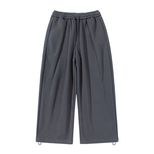 Unisex Weite Cropped Jogginghose mit Tunnelzugbund, Eingrifftaschen und verstellbarem Saum Echoarchiv