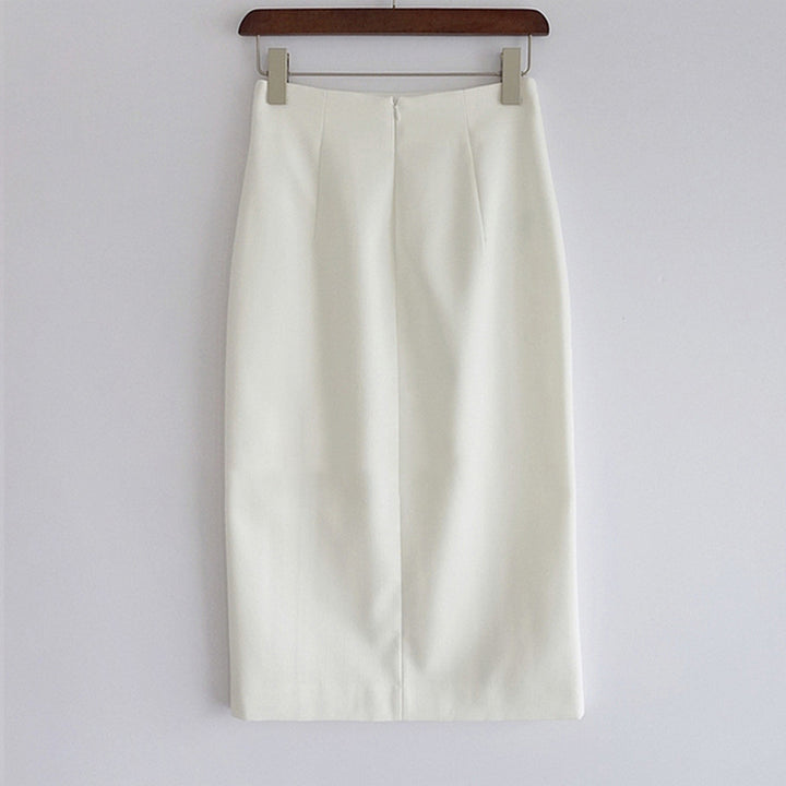 Damen Eleganter Bleistiftrock mit seitlichem Schlitz und feinem Stoff Echoarchiv