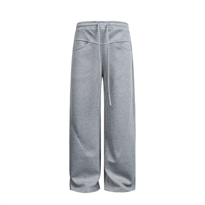 Damen Weite High‑Waist Relax-Sweat-Hose mit Kordelbund und dekorativen Schrittnahtlinien Echo Archiv