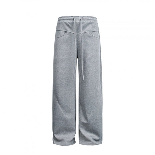 Damen Weite High‑Waist Relax-Sweat-Hose mit Kordelbund und dekorativen Schrittnahtlinien Echo Archiv