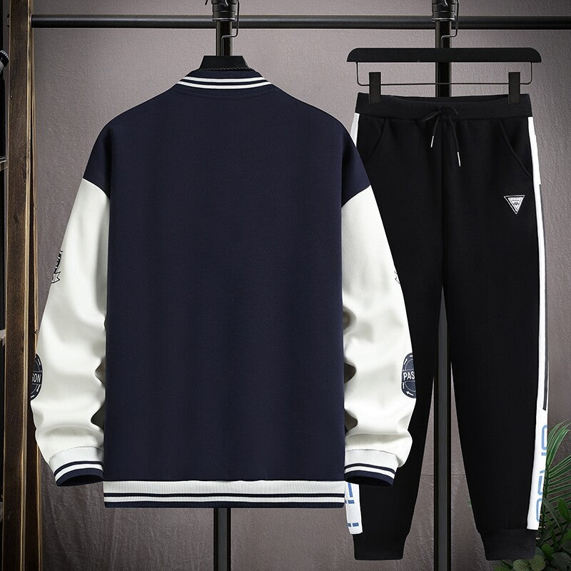 Herren Sportliches Hoodie-Set mit stylischen Grafiken und komfortabler Passform Echoarchiv