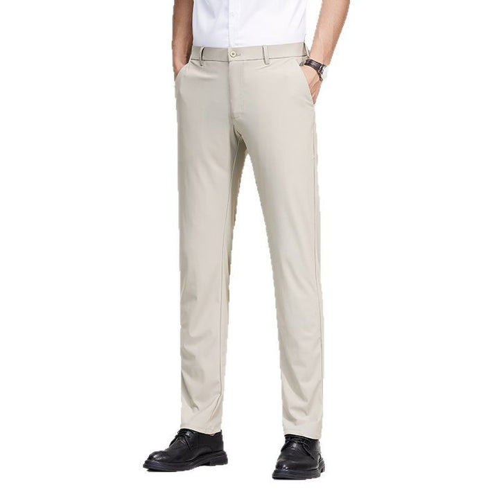 Herren elegante Anzughose mit schmalem Schnitt und komfortablem Bund Echoarchiv