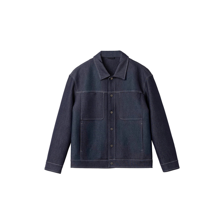 Herren lässige Denim-Jacke mit klassischem Schnitt und praktischen Taschen Echoarchiv