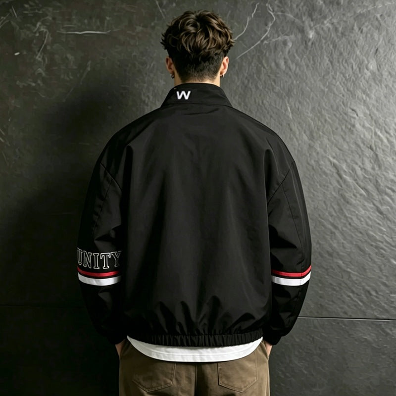 Herren Sportliche Übergangsjacke mit hohem Kragen und Reißverschluss Echo Archiv 1788241955