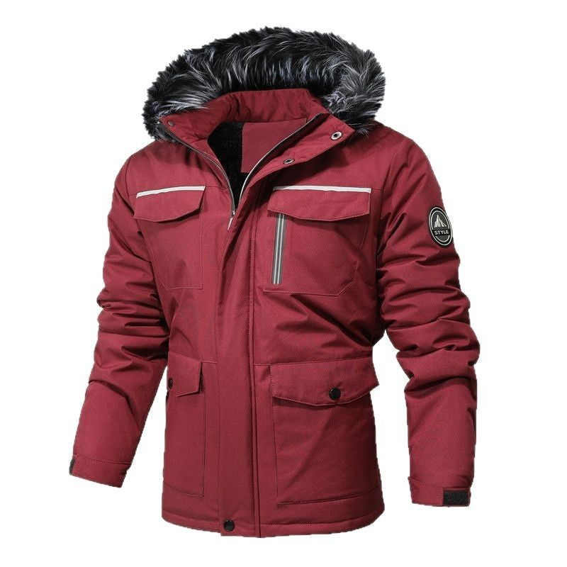 Herren Arctic-Insulated Parka mit abnehmbarer Kunstfellkapuze und reflektierenden Details Echoarchiv