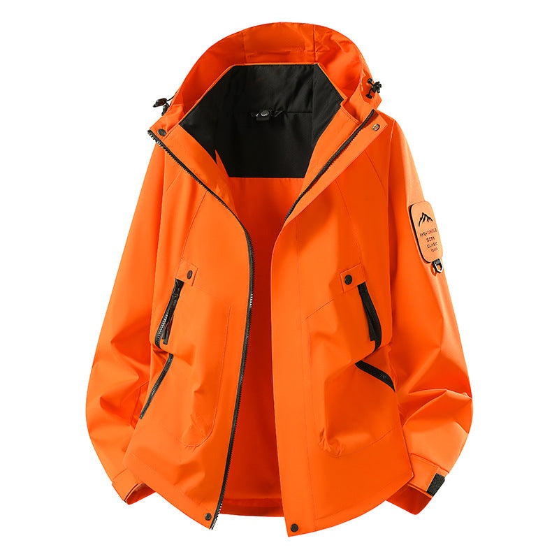 Herren Zwei-in-eins Wetterschutzjacke mit abnehmbarer Steppweste und verstellbarer Kapuze Echoarchiv