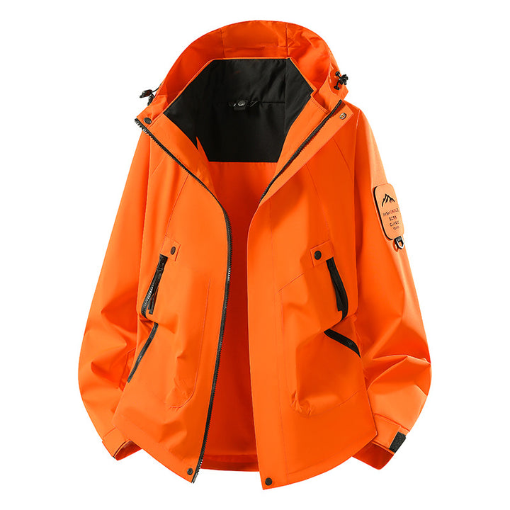 Herren Zwei-in-eins Wetterschutzjacke mit abnehmbarer Steppweste und verstellbarer Kapuze Echoarchiv