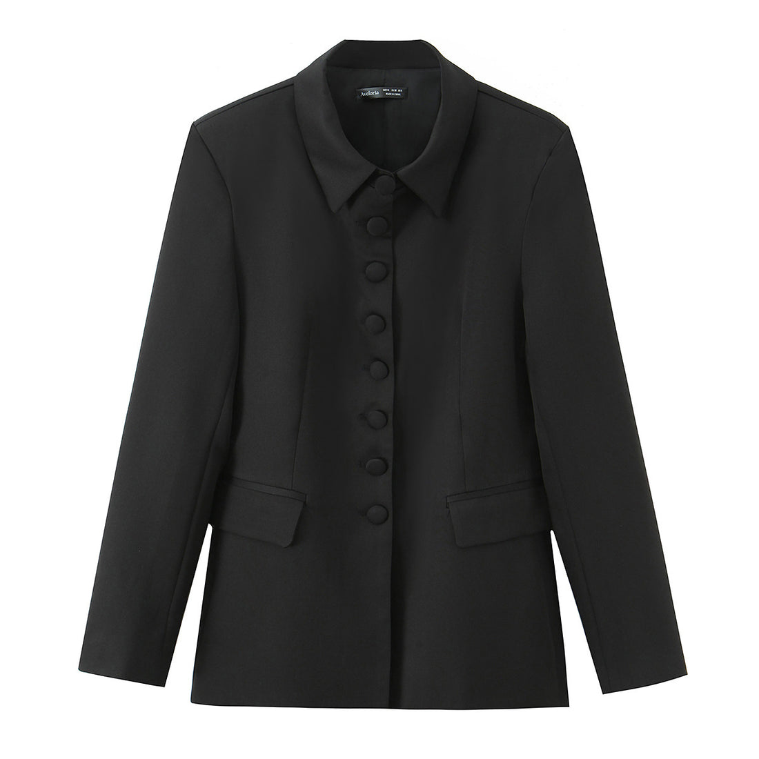 Damen Taillierter Blazer mit bezogenen Knöpfen und Pattentaschen Echo Archiv