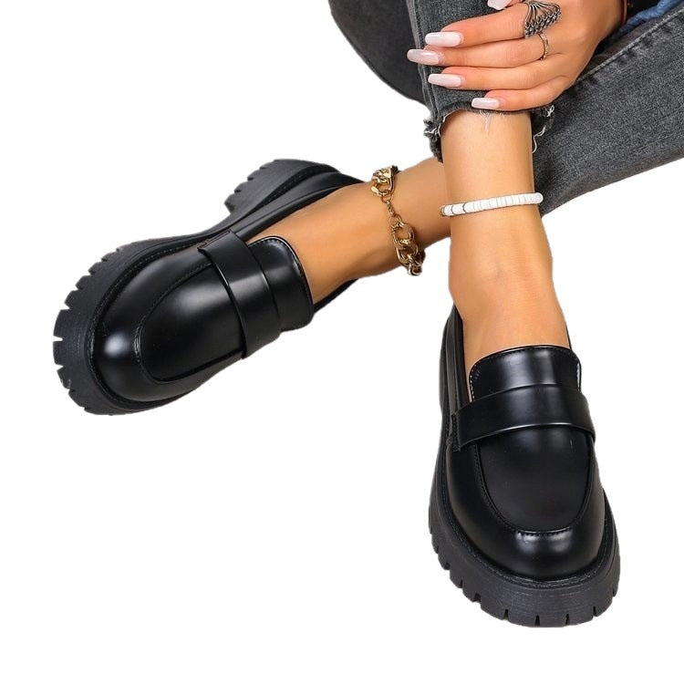 Damen nan klassische Loafer mit massiver Plateausohle und gepolstertem Komfortfußbett Echo Archiv