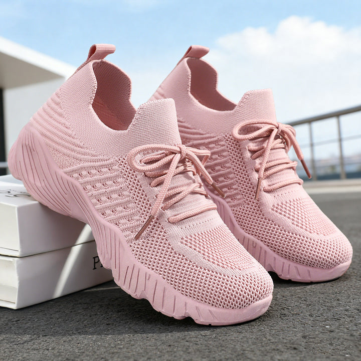 Damen nan gestrickter Slip-On Sneaker mit sockenähnlichem Schaft und dämpfender Profillaufsohle Echo Archiv