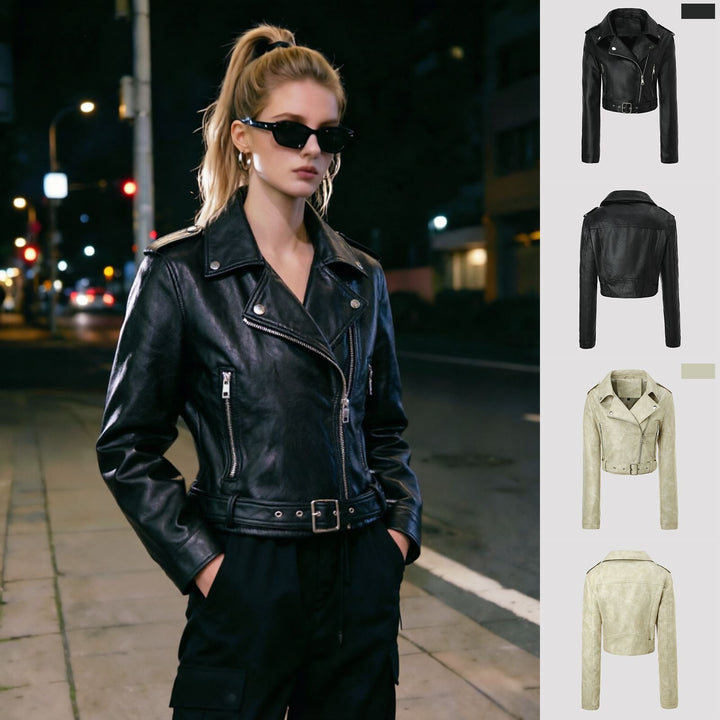 Damen Trendige Bikerjacke Echo Archiv