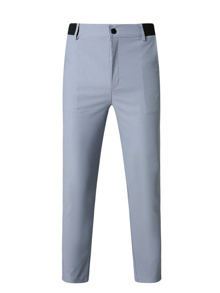 Herren elegante Slim-Fit Freizeithose mit elastischem Bund und klassischen Details Echoarchiv