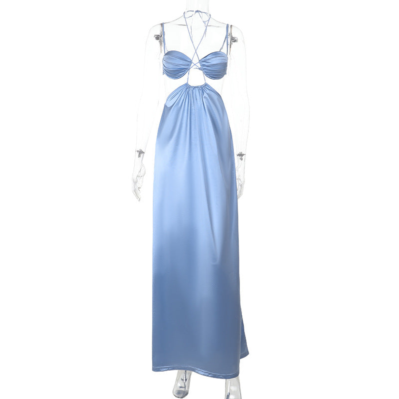 Damen Maxikleid mit verführerischem Halterneck und raffiniertem Cut-Out Echo Archiv