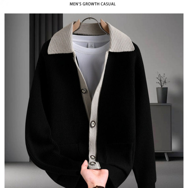 Damen entspannte Strickjacke mit innovativem Schnitt und praktischen Taschen Echoarchiv