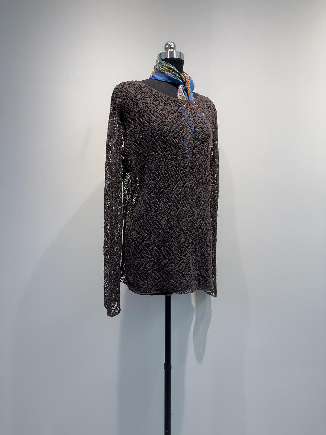 Damen Offenes Gewebtes Strickpullover Echoarchiv