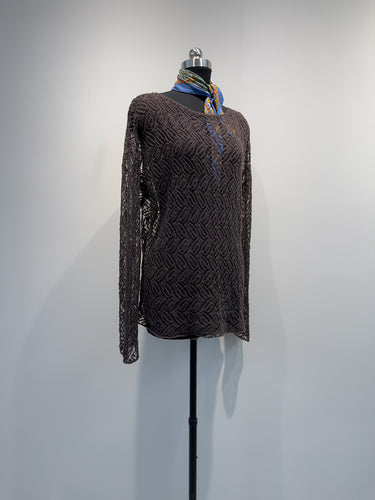 Damen Offenes Gewebtes Strickpullover Echoarchiv