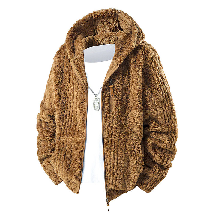 Herren Fleece Jacke mit Kapuze Echo Archiv