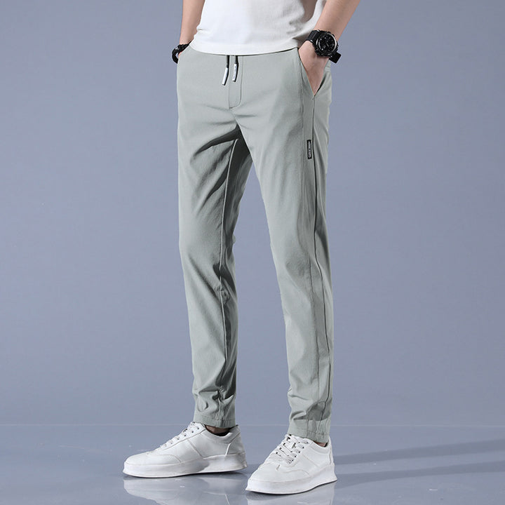 Herren sportliche Sweatpants mit verstellbarem Kordelzug und seitlichen Reißverschlusstaschen Echoarchiv