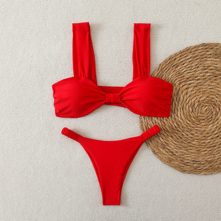 Damen Bandeau-Bikini mit breiten Trägern und eleganter Schleifenverzierung Echo Archiv