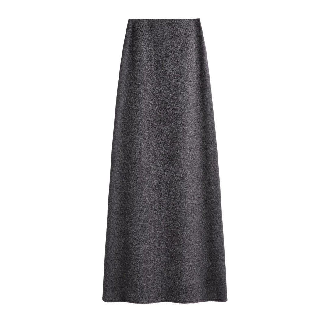 Damen Eleganter Maxirock aus hochwertigem Wollmix Echoarchiv