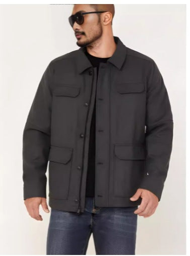 Herren Übergangsjacke mit praktischen Taschen und modernem Schnitt Echoarchiv