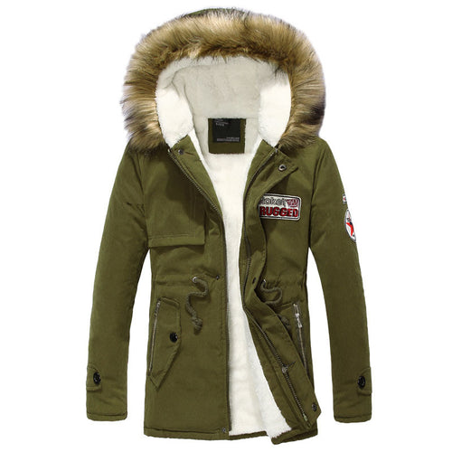 Herren stylische Winterjacke mit abnehmbarer Kapuze Echoarchiv