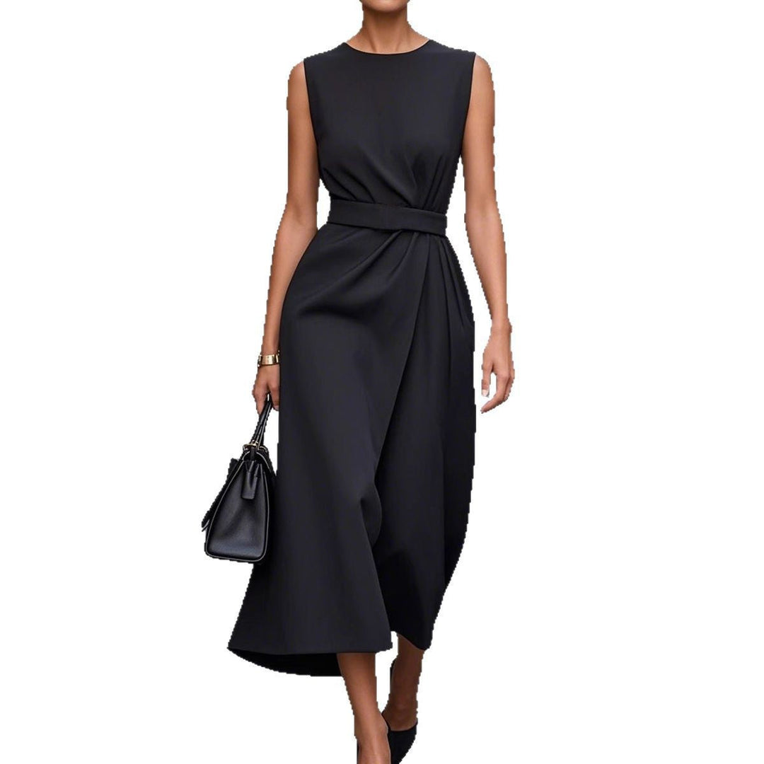 Damen Elegantes Maxikleid mit Echoarchivrnem Schnitt und feinen Plissée-Details Echoarchiv