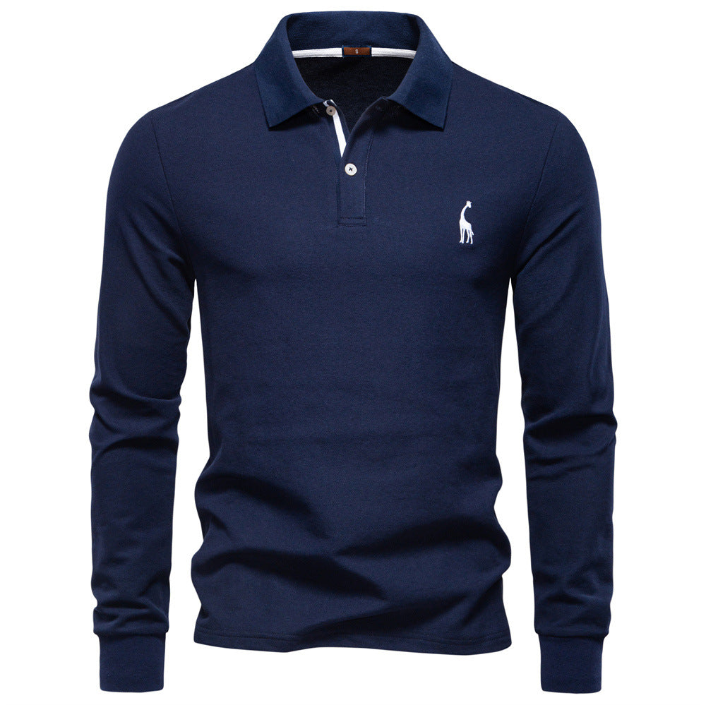 Herren Poloshirt mit klassischer Passform und kontrastierendem Kragen Echoarchiv