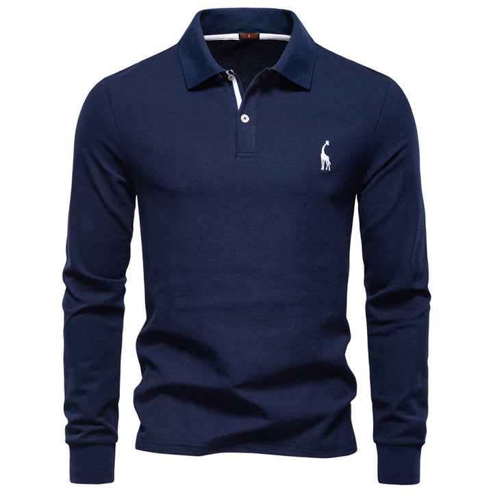 Herren Poloshirt mit klassischer Passform und kontrastierendem Kragen Echoarchiv