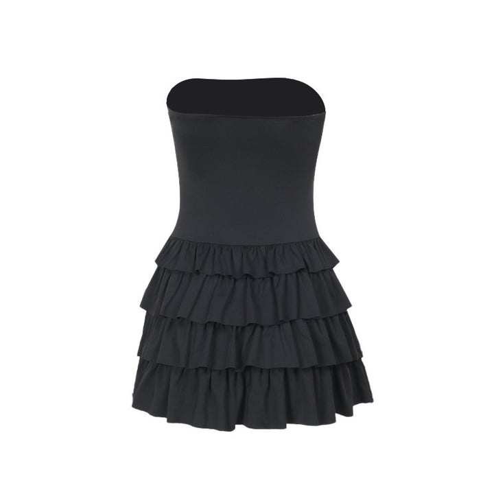 Damen Rüschensommerkleid mit schulterfreiem Design Echo Archiv