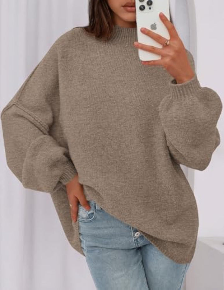 Damen Weicher Oversized Pullover Echo Archiv