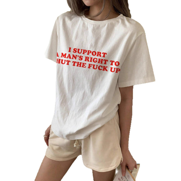 Damen oversized Bachelorette T-Shirt mit exklusivem Print Echo Archiv