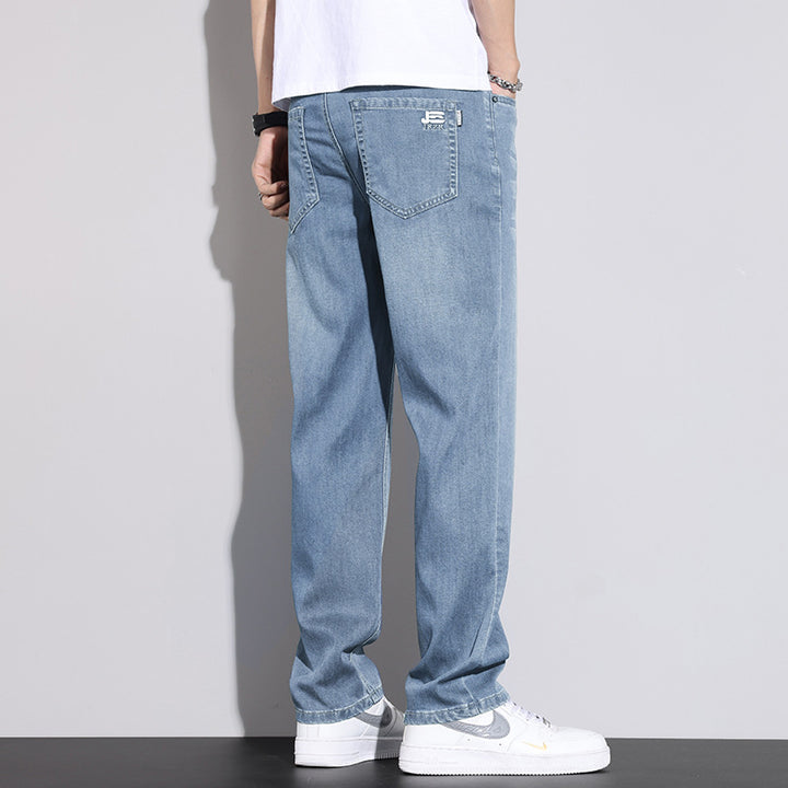 Herren lässige Relaxed Fit Jeanshose Echoarchiv