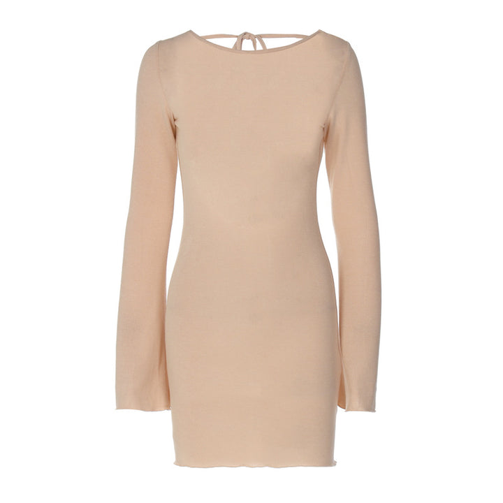 Damen langärmliges Mini-Kleid mit elegantem Schnitt Echo Archiv