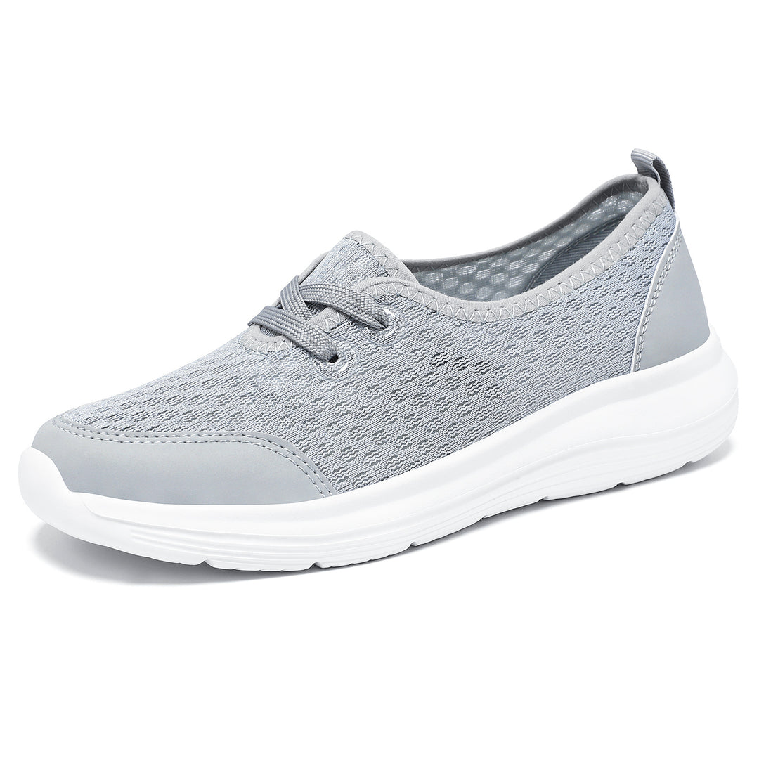 Damen nan atmungsaktiver Everyday-Slipper mit feinem Strickmesh, elastischer Zierschnürung und ergonomischer Dämpfungssohle Echo Archiv