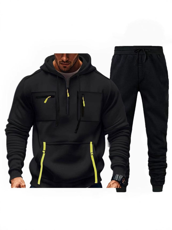 Herren multifunktionaler Kapuzenpullover und Jogginghose Kombination Echoarchiv