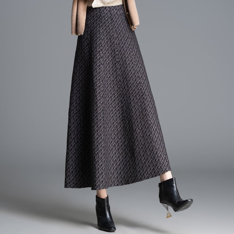 Damen Maxi-Rock mit elegantem geometrischen Muster Echo Archiv