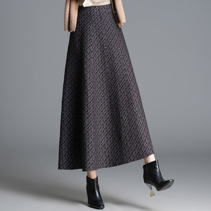 Damen Maxi-Rock mit elegantem geometrischen Muster Echo Archiv