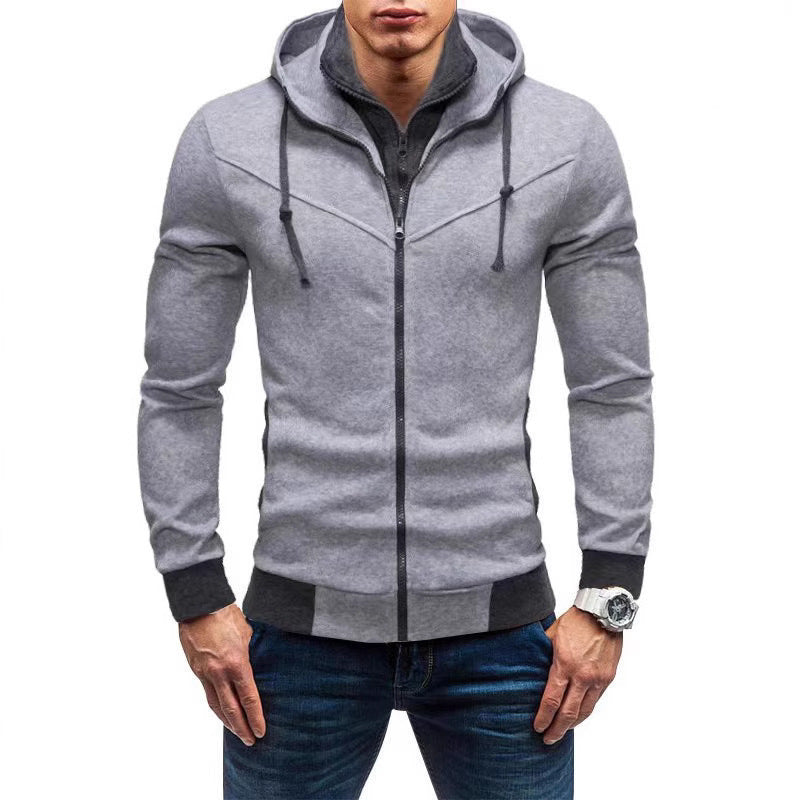 Herren sportlicher Kapuzenpullover mit ergonomischem Schnitt und Reißverschluss Echoarchiv