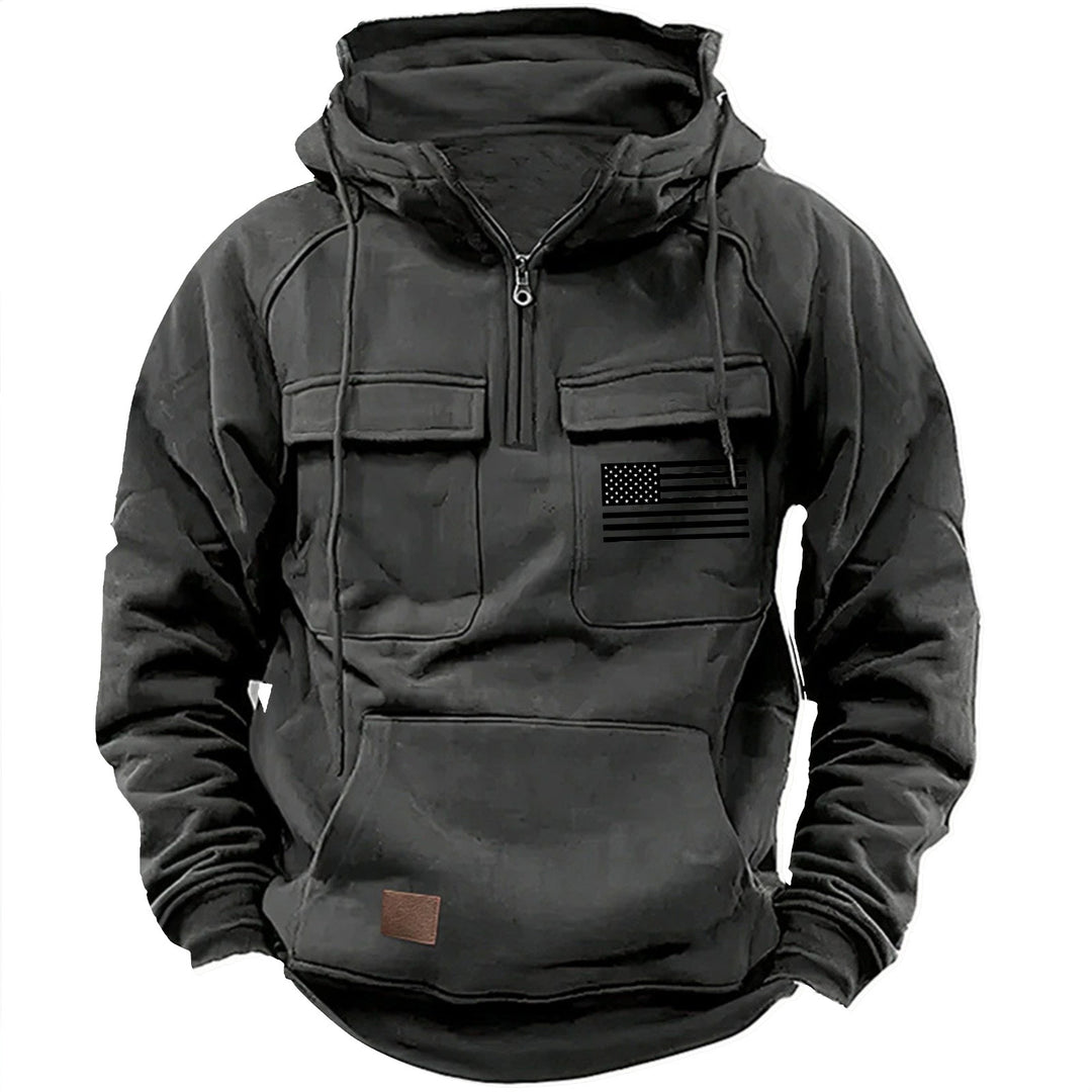 Herren praktische Kapuzenpullover mit zahlreichen Taschen Echoarchiv