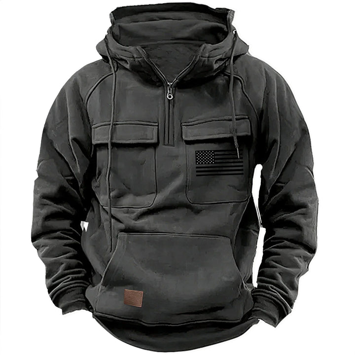 Herren praktische Kapuzenpullover mit zahlreichen Taschen Echoarchiv