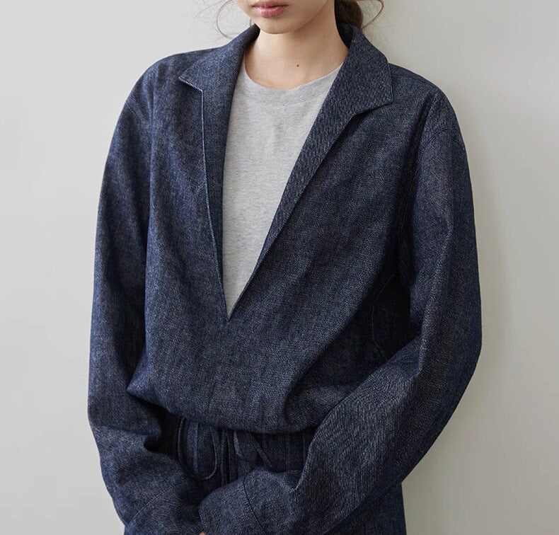 Damen Modische Blazerjacke mit lässiger Silhouette Echoarchiv
