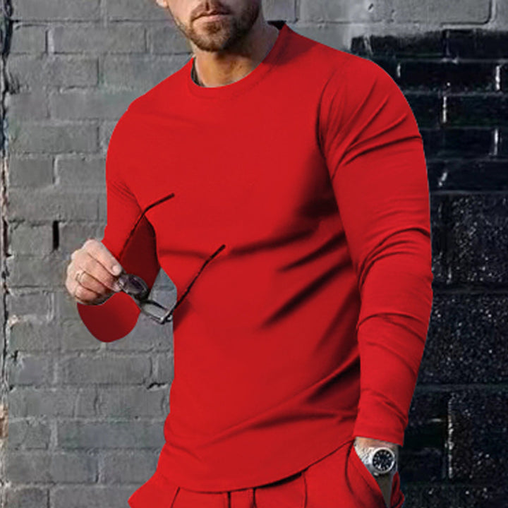 Herren lässiges Langarmshirt mit modernem Schnitt und atmungsaktivem Stoff Echoarchiv